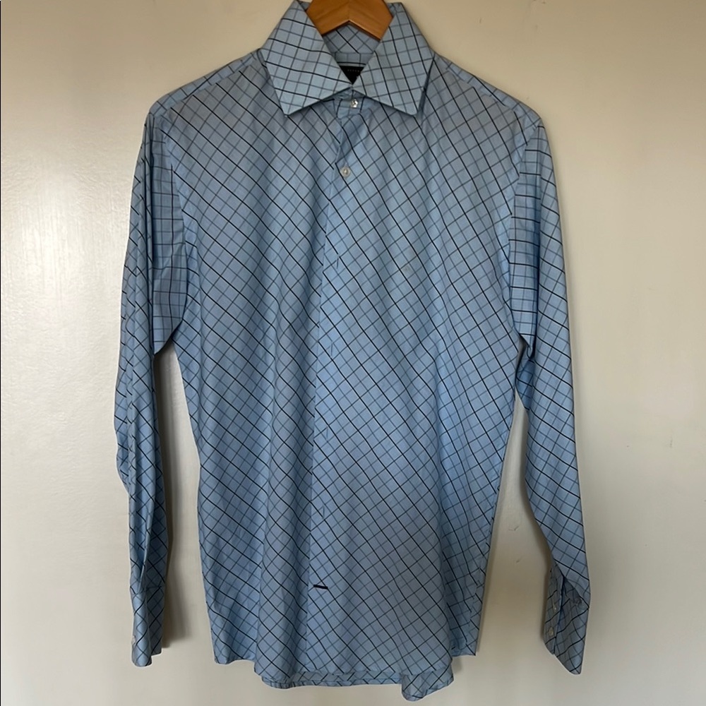 Men's Blue Checkered Shirt